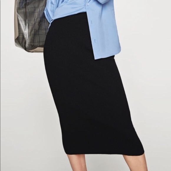 Zara knit pencil skirt Clearance